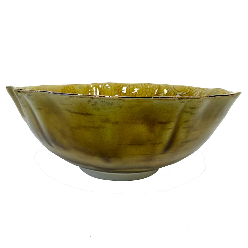 Swedish Arabesque - Ochre Serving Bowl