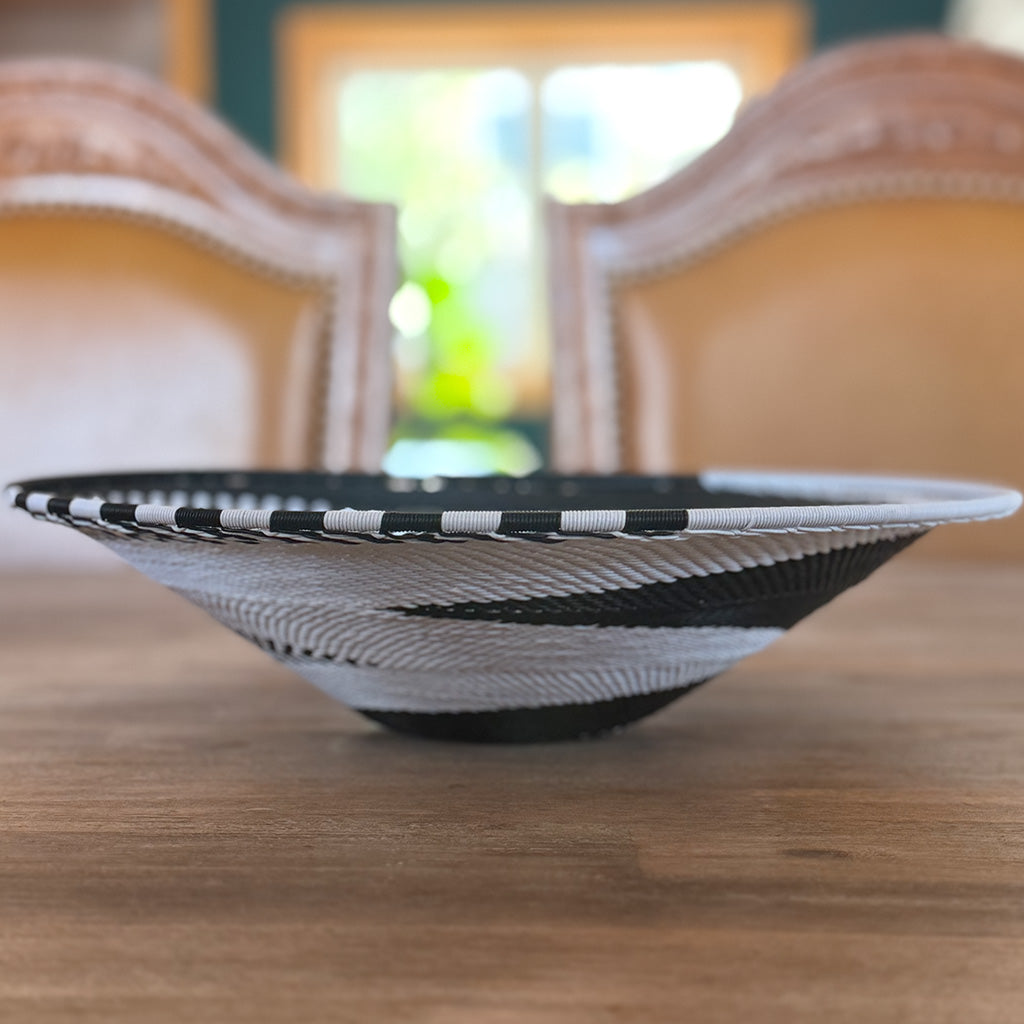 African Queen - Large Hand-woven Wire Bowl