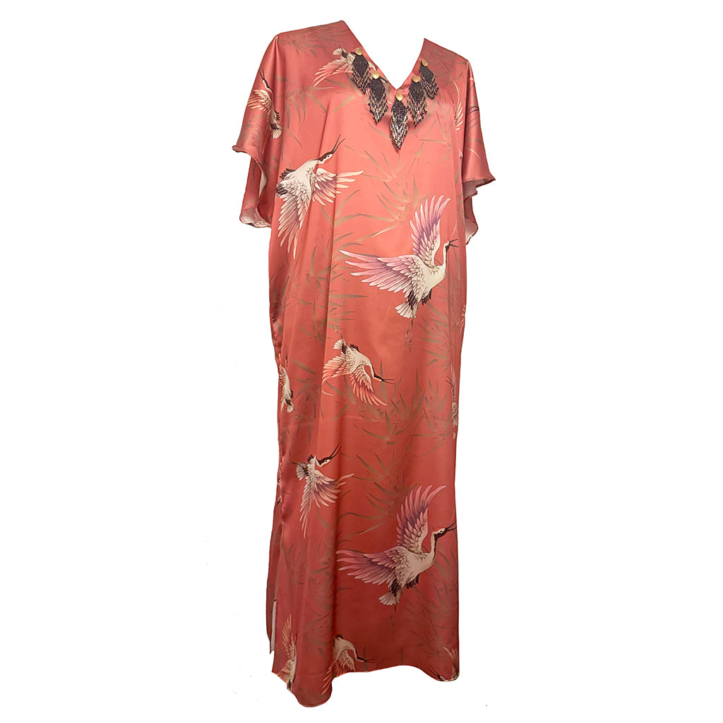 Celestial Sunrise - Satin Beaded Kaftan