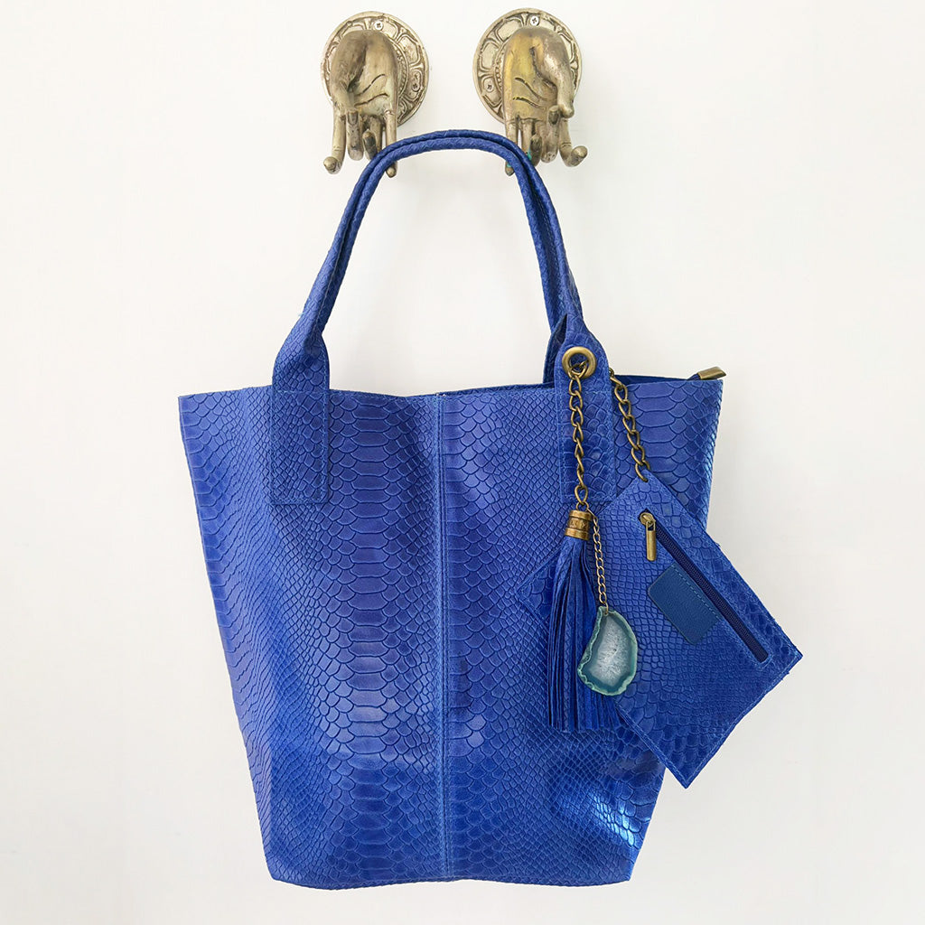 Ophidia - Italian Snake Leather Shopper