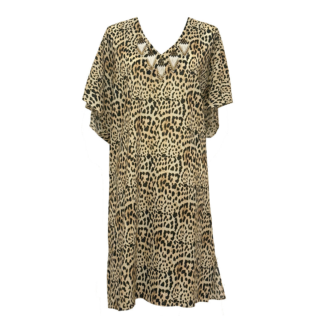 I Dreamed of Africa - Pure Cotton Beaded Kaftan