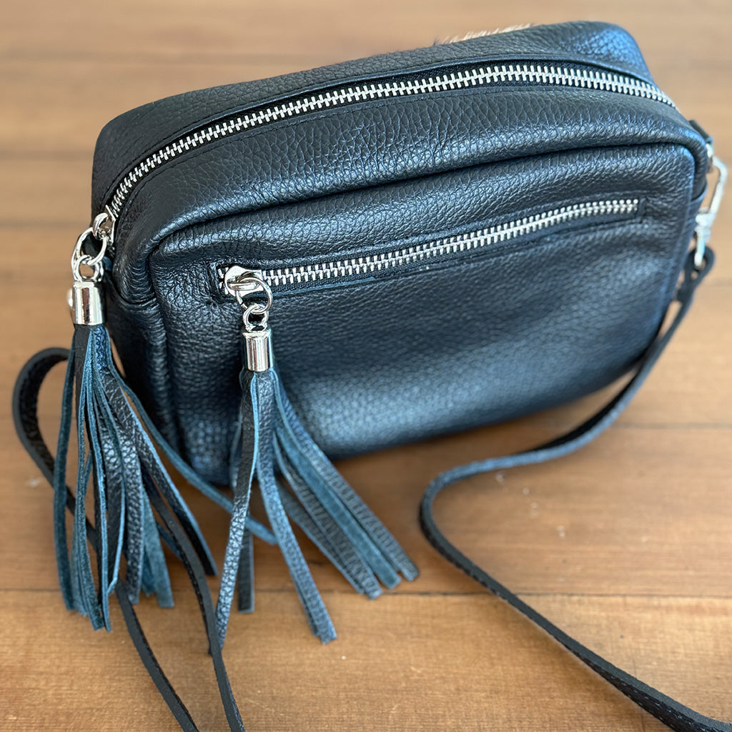 Leopard Luxe - Italian Leather Box Bag