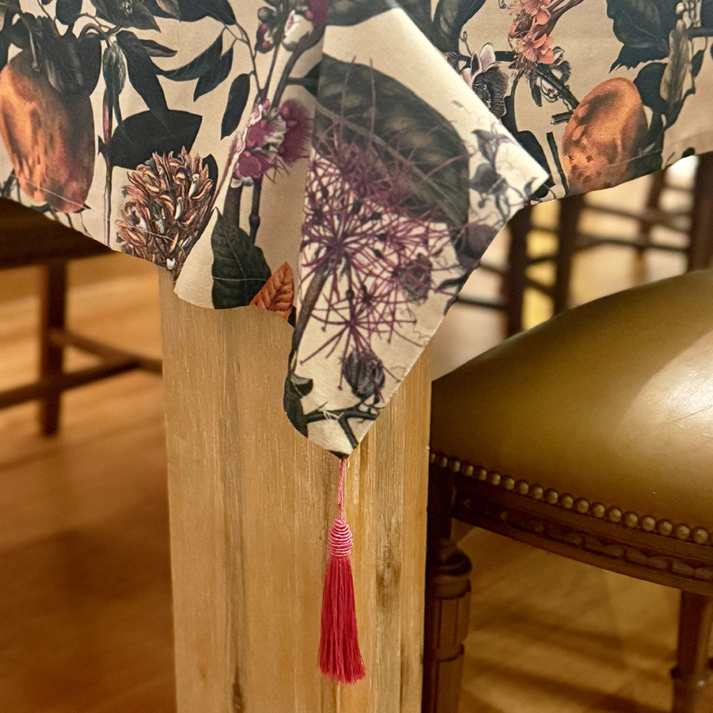 Midsummer Night's Dream - Cotton Tablecloth with Tassel Detail