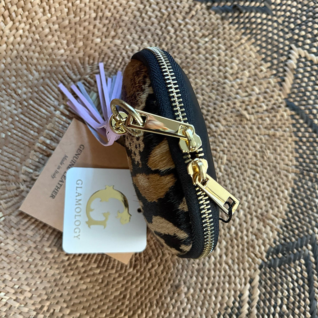 Wild Side - Italian Leather Animal Print Pouch