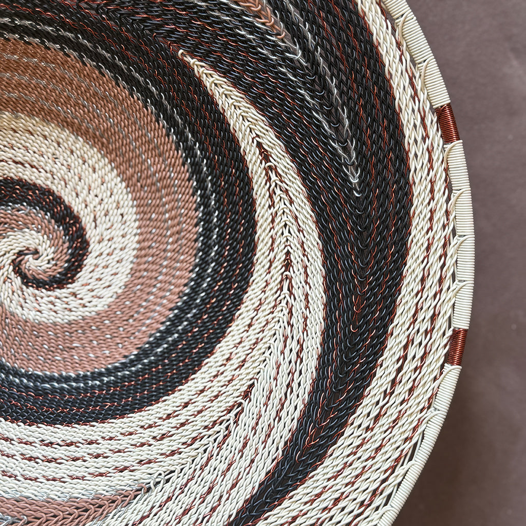 Scorched Earth - Large Hand-woven Wire Bowl