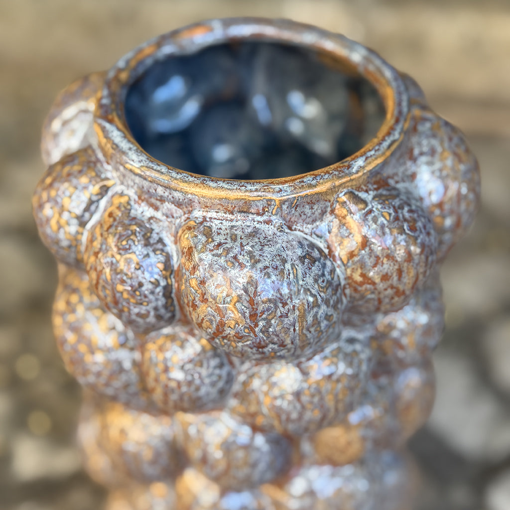 Palm Kernel - Painted Ceramic Cluster Vase Tall