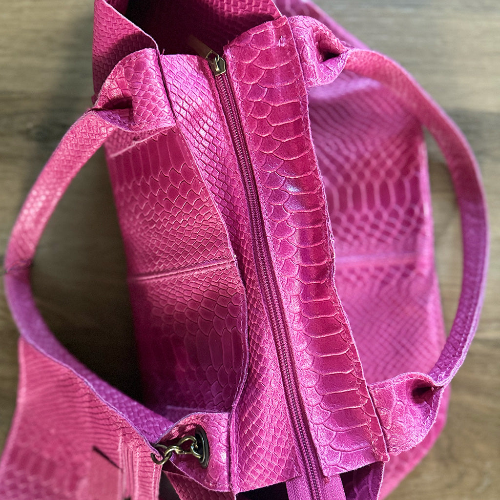 Ophidia - Italian Snake Leather Shopper
