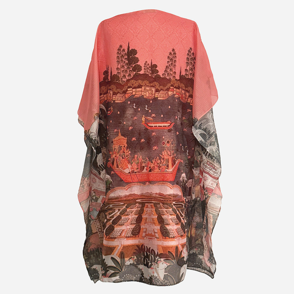The Taj Melhor - Sheer Crossweave Beaded Kaftan