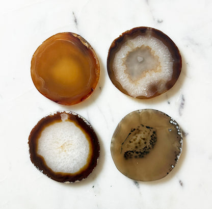 Amber Agates - Set of 4 Coasters