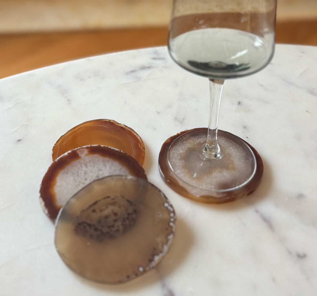 Amber Agates - Set of 4 Coasters