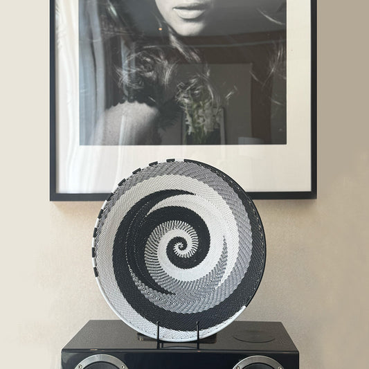 African Queen - Large Hand-woven Wire Bowl