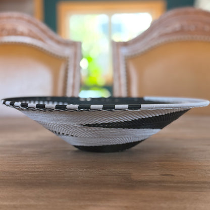 African Queen - Large Hand-woven Wire Bowl