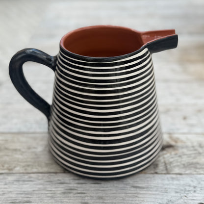 Portuguese Ceramic - Thin Stripe Serving Jug 1 Litre