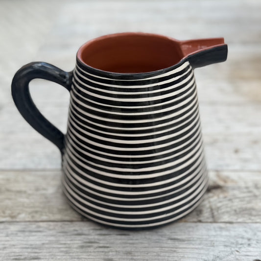 Portuguese Ceramic - Thin Stripe Serving Jug 1 Litre