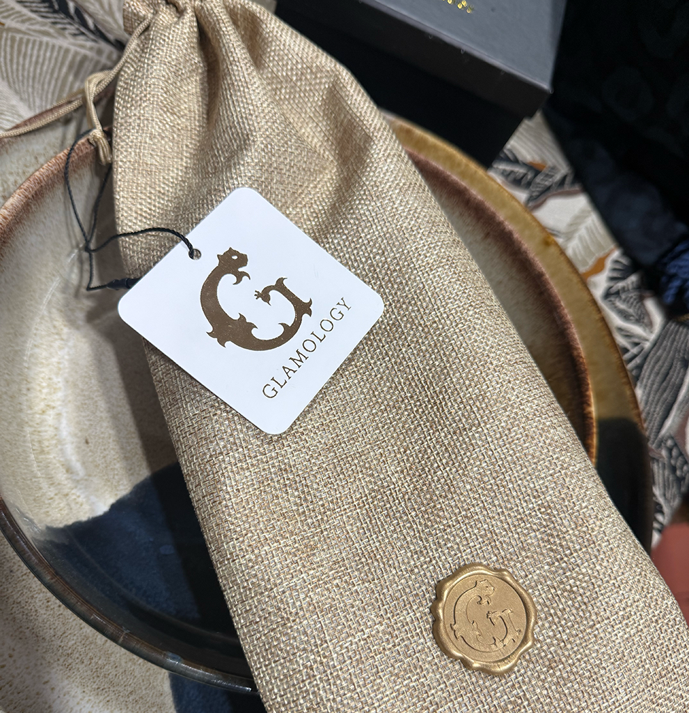 Zanzibar - Blue Hand-beaded Salad Servers