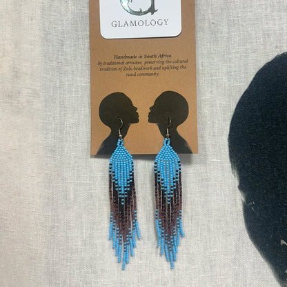 Ilala Beach - Hand-beaded African Earrings