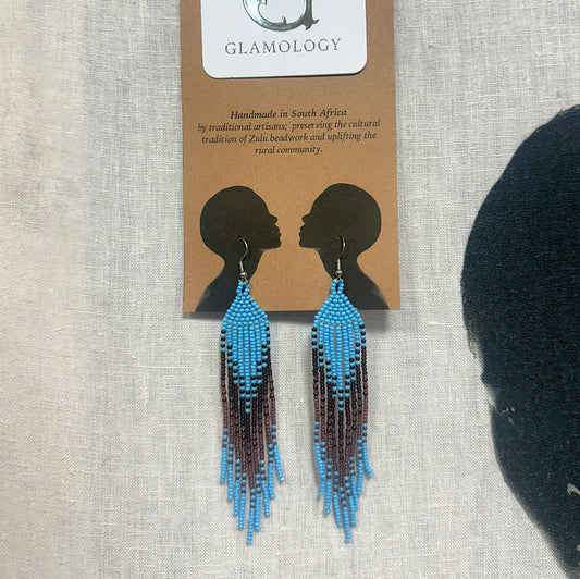 Ilala Beach - Hand-beaded African Earrings