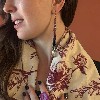 Lukimbi Lioness - Hand-beaded African Earrings