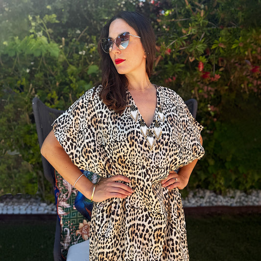 I Dreamed of Africa - Pure Cotton Beaded Kaftan