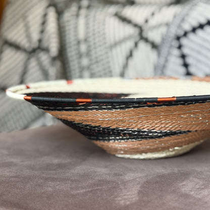 Scorched Earth - Large Hand-woven Wire Bowl