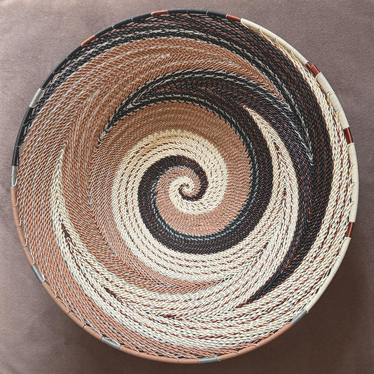 Scorched Earth - Large Hand-woven Wire Bowl