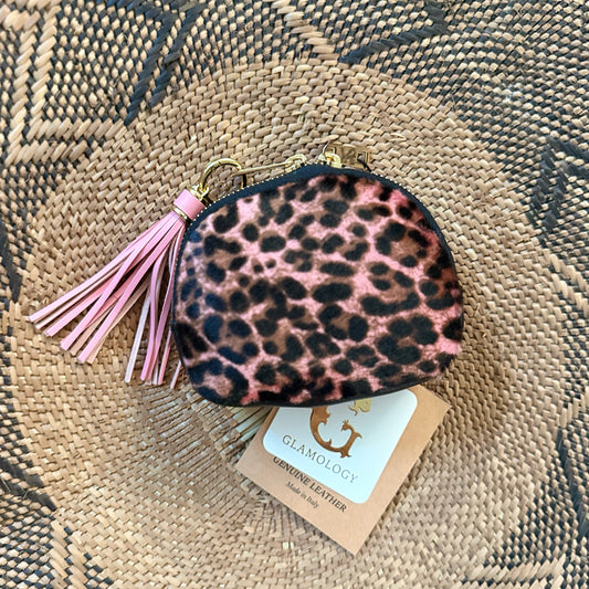 Wild Side - Italian Leather Animal Print Pouch