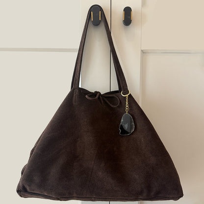Soft Shopper - Italian Suede Leather Unlined