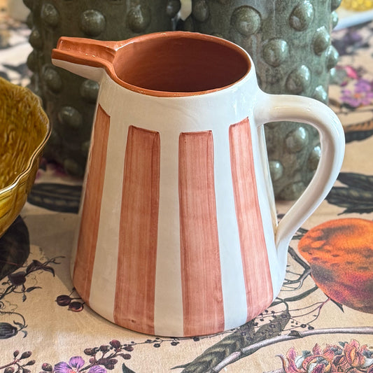 Portuguese Ceramic - Thick Stripe Pitcher 2 Litre