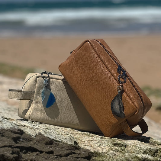 Treasure Chest - Italian Leather Makeup and Toiletry Bag